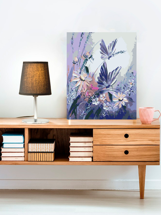 Картина по номерам &amp;quot;Фиолетовые цветы&amp;quot;