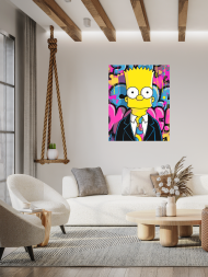 Raqamlar bo‘yicha rasm &quot;Kostyumdagi Bart&quot;