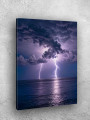 Постер на холсте &amp;quot;Ночная молния над океаном&amp;quot;