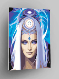 Флуоресцентная картина по номерам &amp;quot;Мистическая женщина&amp;quot;