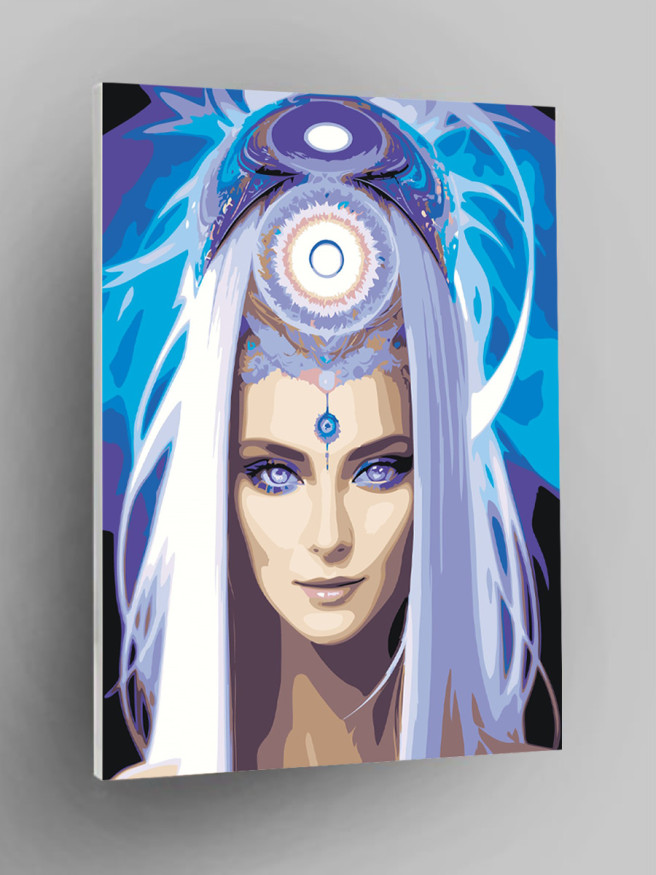 Флуоресцентная картина по номерам &amp;quot;Мистическая женщина&amp;quot;