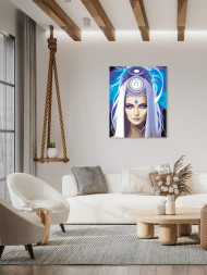 Флуоресцентная картина по номерам &amp;quot;Мистическая женщина&amp;quot;