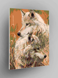 Картина по номерам &amp;quot;Серые волки&amp;quot;