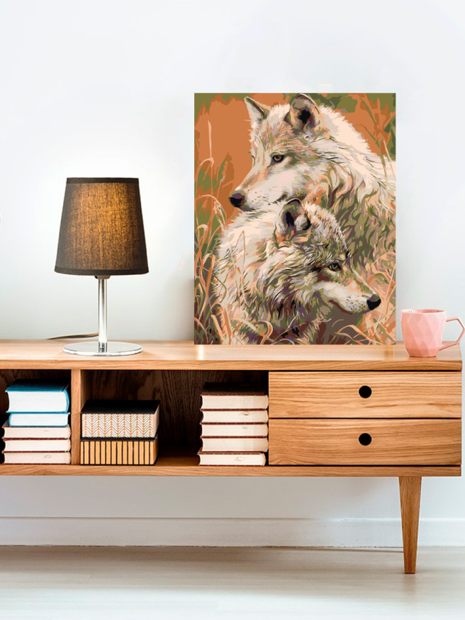 Картина по номерам &amp;quot;Серые волки&amp;quot;