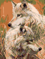 Картина по номерам &amp;quot;Серые волки&amp;quot;