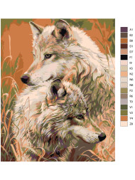 Картина по номерам &amp;quot;Серые волки&amp;quot;