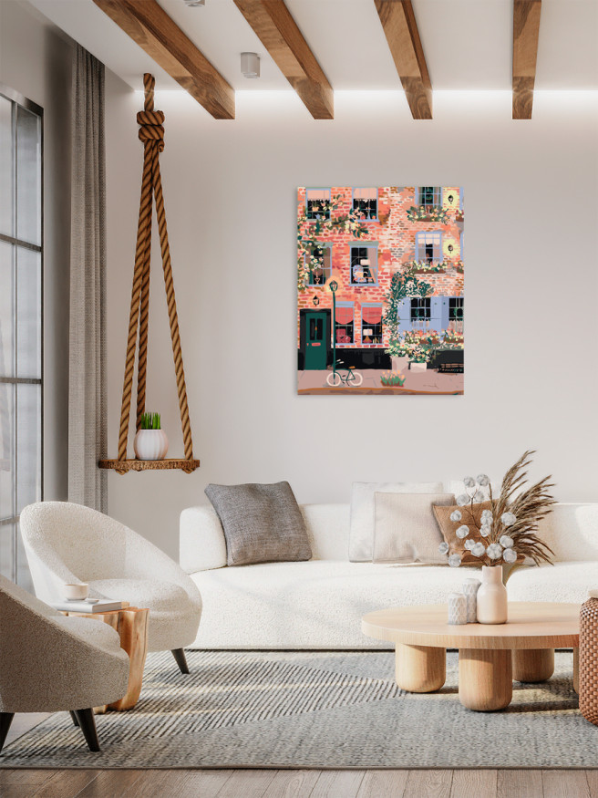 Raqamlar bo&amp;#039;yicha rasm &amp;quot;G&amp;#039;isht devorli uy&amp;quot;