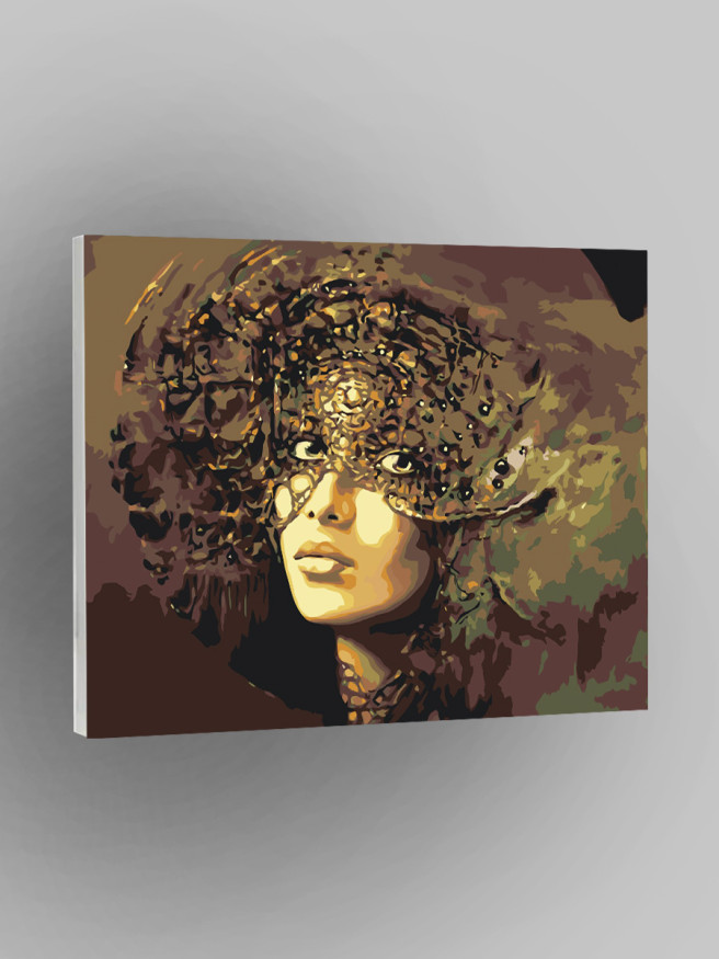 Raqamlar bo&amp;#039;yicha rasm &amp;quot;Bosh kiyimdagi qiz&amp;quot;