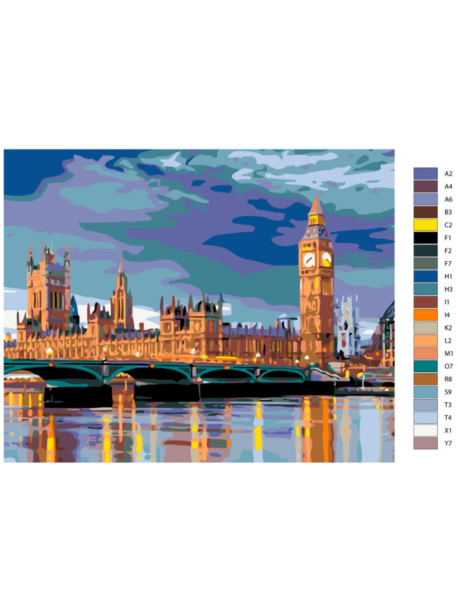 Raqamlar bo&amp;#039;yicha rasm &amp;quot;Big-Ben&amp;quot;