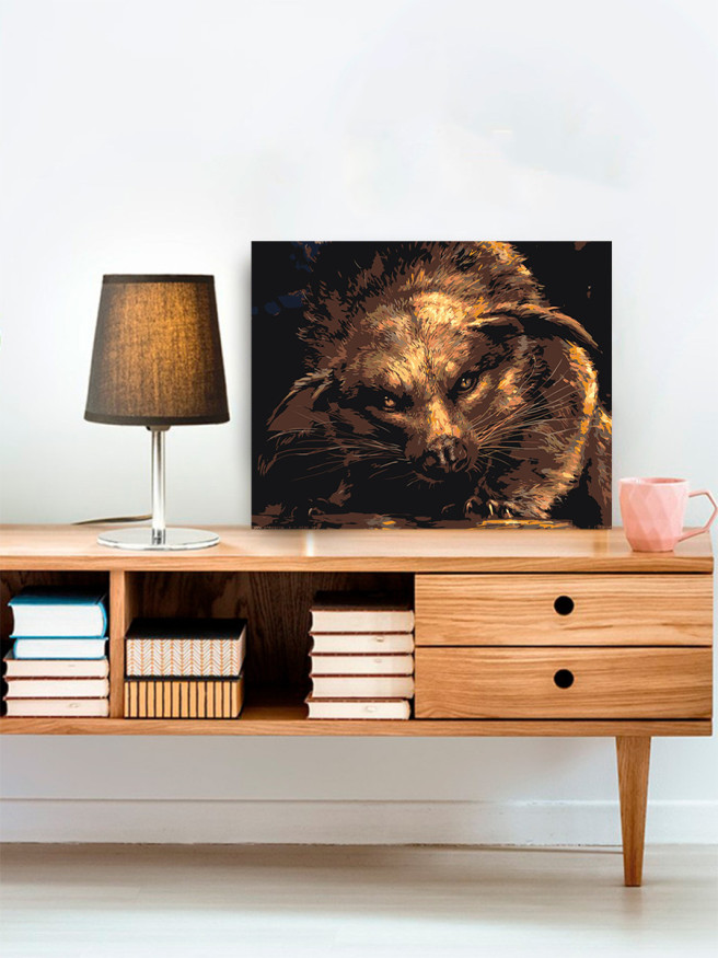 Raqamlar bo&amp;#039;yicha rasm &amp;quot;Tukli hayvon&amp;quot;