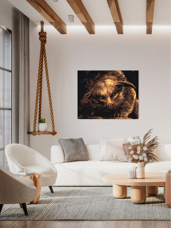 Raqamlar bo&amp;#039;yicha rasm &amp;quot;Tukli hayvon&amp;quot;