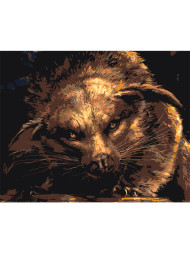 Raqamlar bo&#039;yicha rasm &quot;Tukli hayvon&quot;