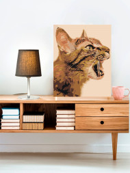 Картина по номерам "Рыжий котик"