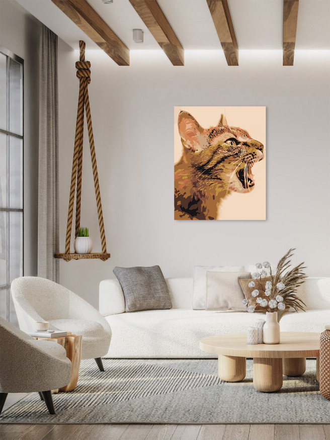 Raqamlar bo&amp;#039;yicha rasm &amp;quot;Qizil mushuk&amp;quot;