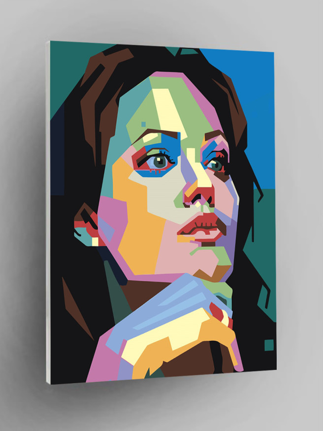 Картина по номерам &amp;quot;Анджелина Джоли&amp;quot;