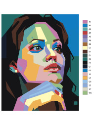 Картина по номерам &amp;quot;Анджелина Джоли&amp;quot;