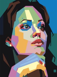 Картина по номерам &amp;quot;Анджелина Джоли&amp;quot;