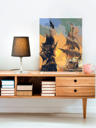 Картина по номерам &amp;quot;Два корабля&amp;quot;