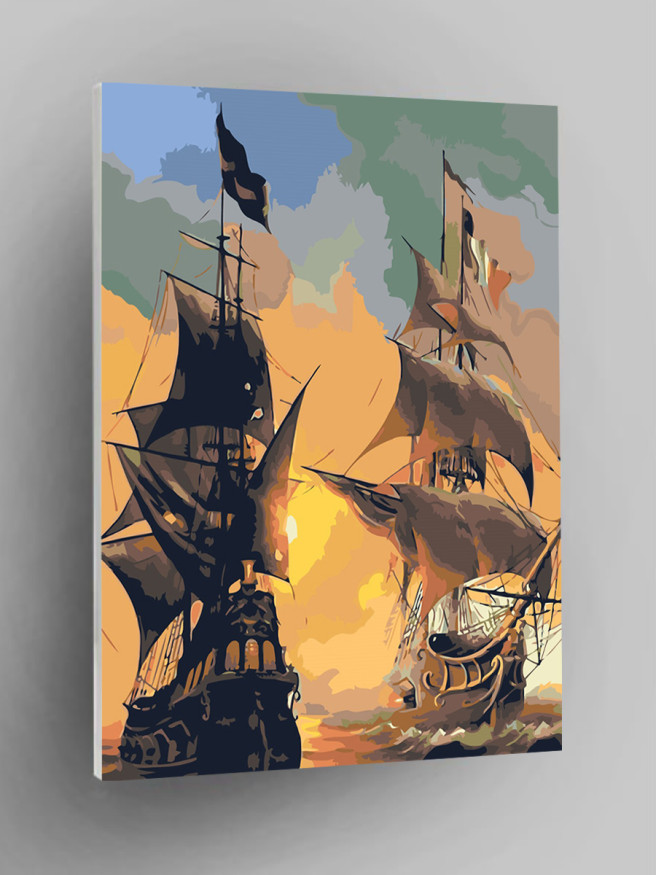 Raqamlar bo&amp;#039;yicha rasm &amp;quot;Ikkita kema&amp;quot;