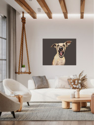 Raqamlar bo&#039;yicha rasm &quot;Ajablangan it&quot;