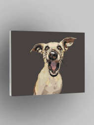 Raqamlar bo&#039;yicha rasm &quot;Ajablangan it&quot;