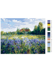 Raqamlar bo&#039;yicha rasm &quot;Rang-barang tabiat&quot;