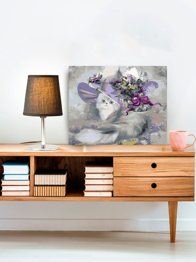 Raqamlar bo&amp;#039;yicha rasm &amp;quot;Chiroyli mushuk&amp;quot;