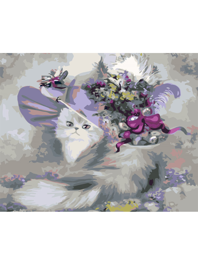 Raqamlar bo&amp;#039;yicha rasm &amp;quot;Chiroyli mushuk&amp;quot;