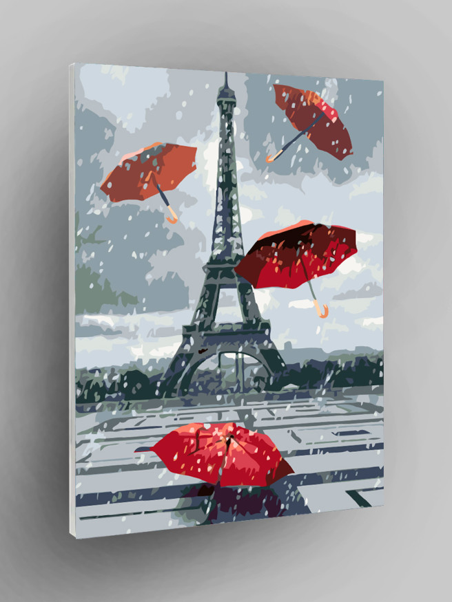 Raqamlar bo&amp;#039;yicha rasm &amp;quot;Uchar qizil soyabonlar&amp;quot;