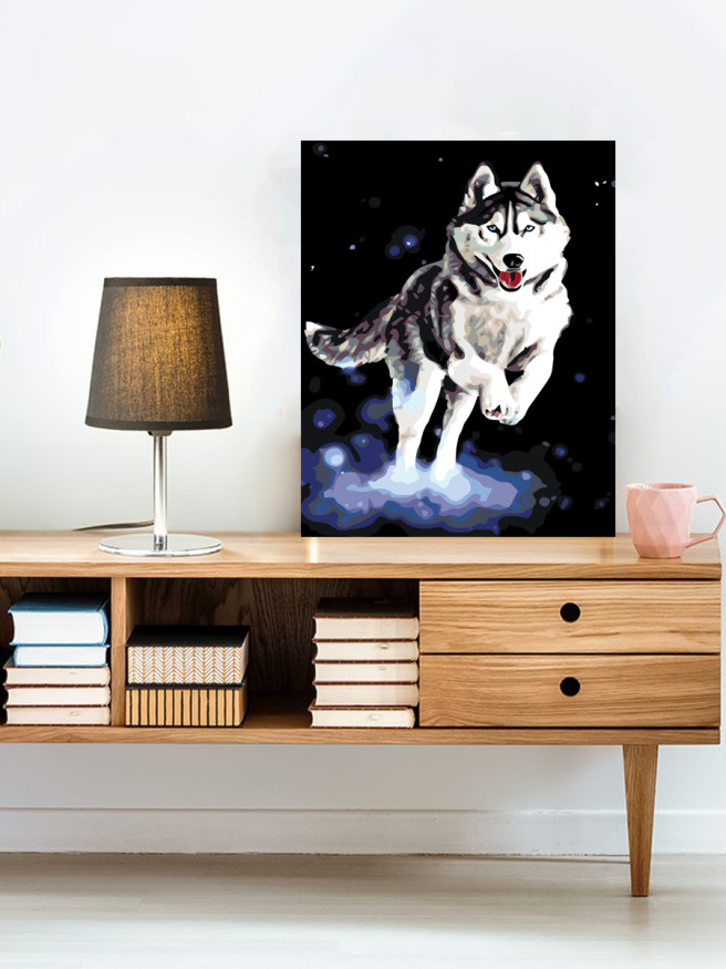 Raqamlar bo&amp;#039;yicha rasm &amp;quot;Sibir xaski&amp;quot;