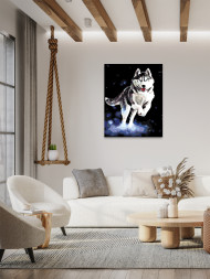 Raqamlar bo&#039;yicha rasm &quot;Sibir xaski&quot;