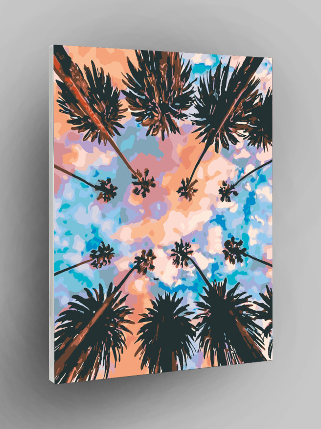 Картина по номерам &amp;quot;Пальмы и небо&amp;quot;