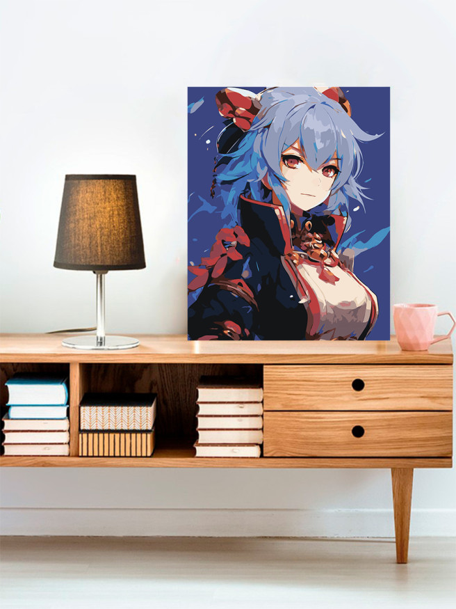 Raqamlar bo&amp;#039;yicha rasm &amp;quot;Anime qiz&amp;quot;