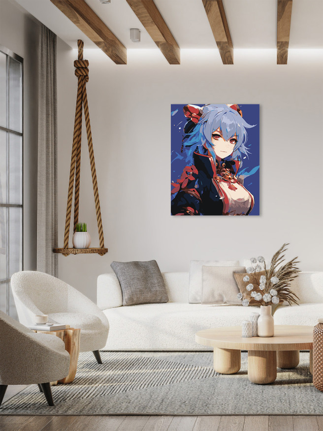 Raqamlar bo&amp;#039;yicha rasm &amp;quot;Anime qiz&amp;quot;