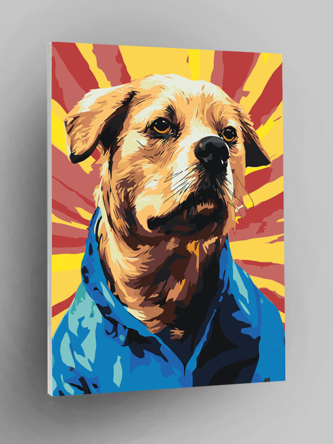 Raqamlar bo&amp;#039;yicha rasm &amp;quot;Kostyumdagi it&amp;quot;