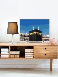 Raqamlar bo'yicha rasm "Muqaddas Ka'ba"