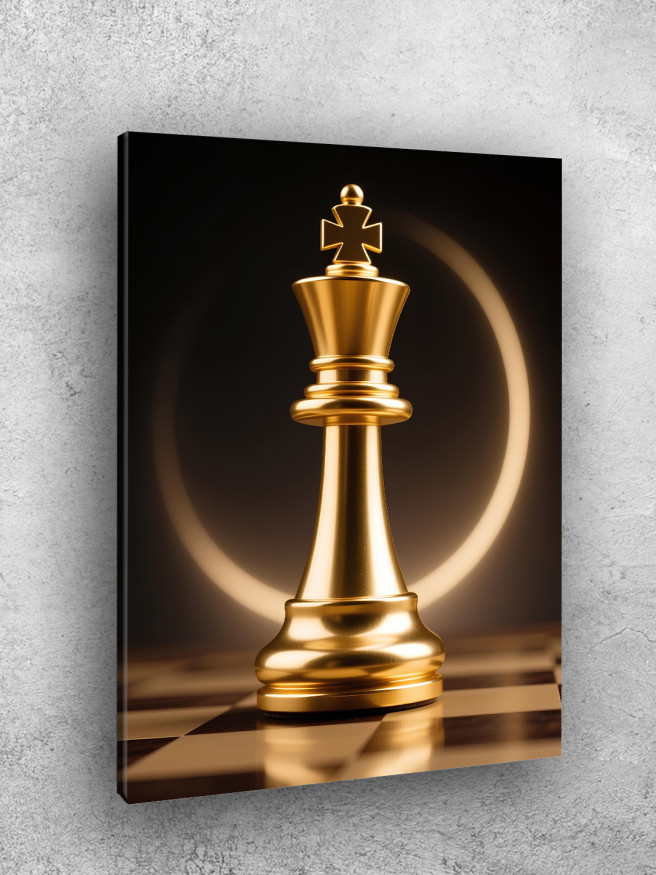 Holstga bosilgan poster &amp;quot;Oltin shaxmat qiroli&amp;quot;
