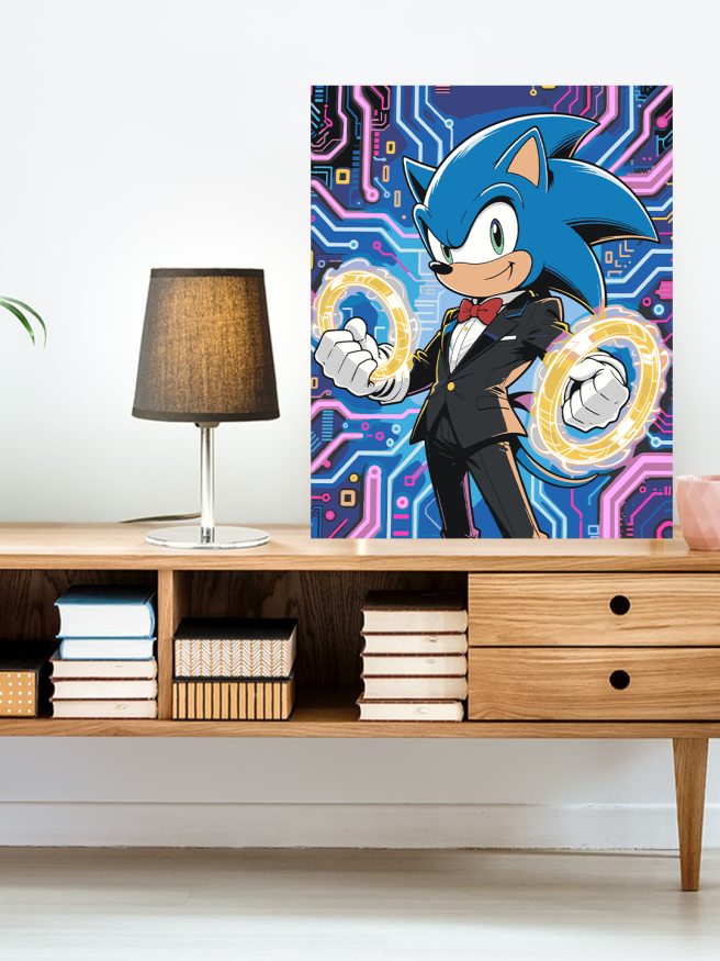 Raqamlar bo‘yicha rasm &amp;quot;Smokin kiygan Sonik&amp;quot;