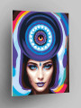 Флуоресцентная картина по номерам &amp;quot;Девушка оракул&amp;quot;
