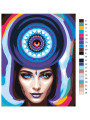 Флуоресцентная картина по номерам &amp;quot;Девушка оракул&amp;quot;