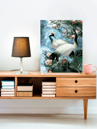 Raqamlar bo'yicha rasm "Laylaklar sevgisi"