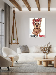 Raqamlar bo'yicha rasm "Kamon va ko'zoynakli it"