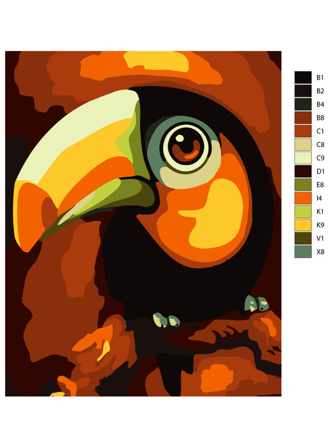 Raqamlar bo&amp;#039;yicha rasm &amp;quot;To&amp;#039;tiqush&amp;quot;