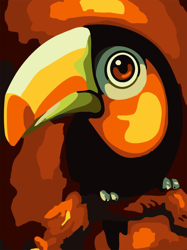 Raqamlar bo&amp;#039;yicha rasm &amp;quot;To&amp;#039;tiqush&amp;quot;