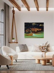 Raqamlar bo&#039;yicha rasm &quot; Yo&#039;lbars suvda&quot;