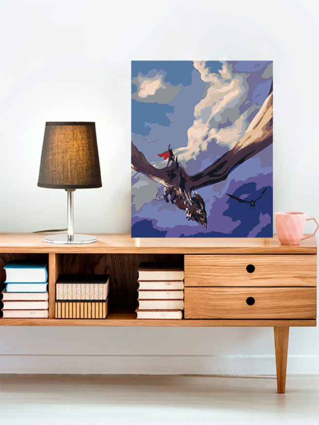 Raqamlar bo&amp;#039;yicha rasm &amp;quot;Gullar bilan bosh suyagi&amp;quot;