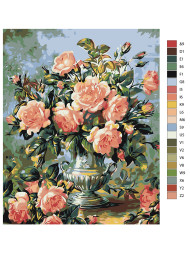 Картина по номерам &amp;quot;Ваза с цветами&amp;quot;