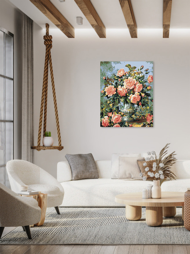 Картина по номерам &amp;quot;Ваза с цветами&amp;quot;