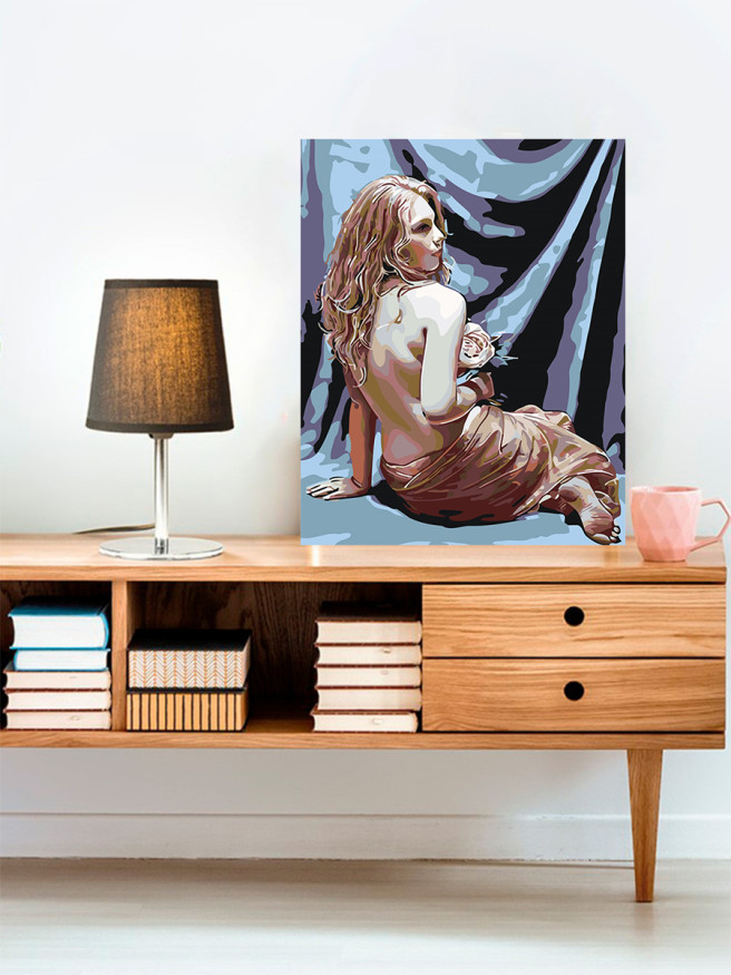 Картина по номерам &amp;quot;Красивая девушка&amp;quot;