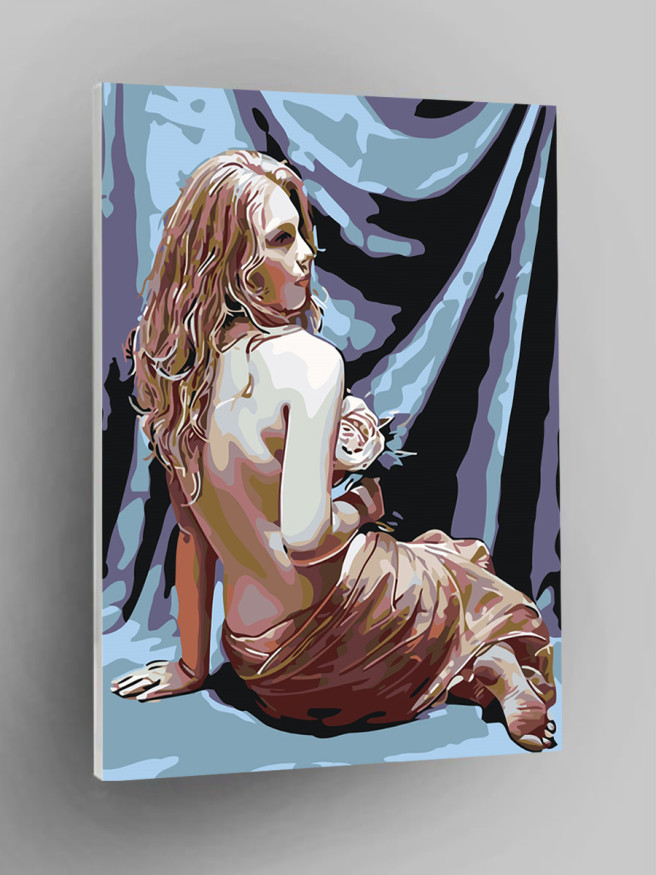 Картина по номерам &amp;quot;Красивая девушка&amp;quot;